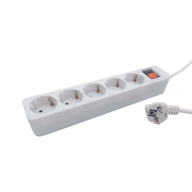 PP วัสดุ1.0mm² 5 Outlets EU SOGKET มาตรฐาน PP วัสดุ1.0mm² 5 Outlets EU SOGKET มาตรฐาน